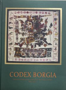 Blue book cover of the Codex of Borgia
